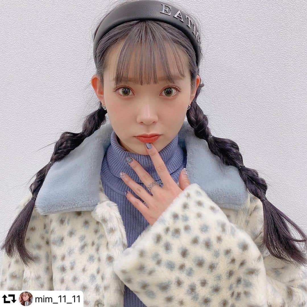 EATMEのインスタグラム：「1.29 update... Special thx💋 . . . #EATME_REPOST #repost @mim_11_11 ・・・ YouTubeのヘアアレンジ動画を撮った時の💇‍♀️ 帽子をかぶっても可愛いけど、カチューシャをしてもいい感じになるよ！ 見てない人は是非見てねん〜  #hairstyle#japanesegirl#fashion」