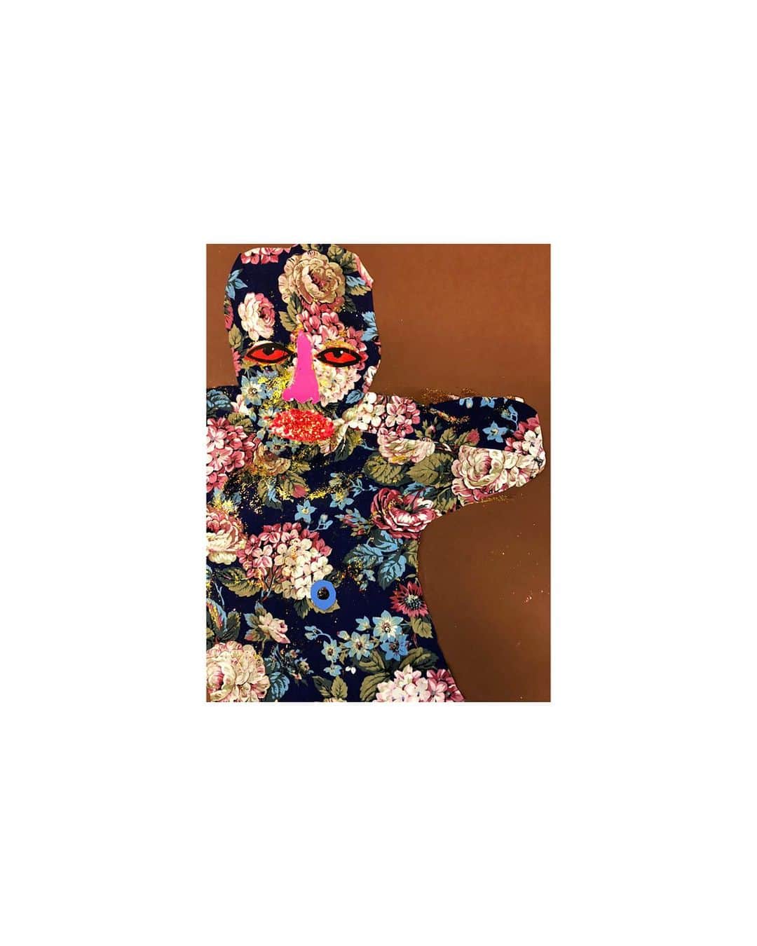 Christopher Kaneさんのインスタグラム写真 - (Christopher KaneInstagram)「Hyacinth  Floral cotton, glitter, card, acrylic paint and felt BRAT @paintedbychristopherkane  #ChristopherKane」1月29日 19時28分 - christopherkane