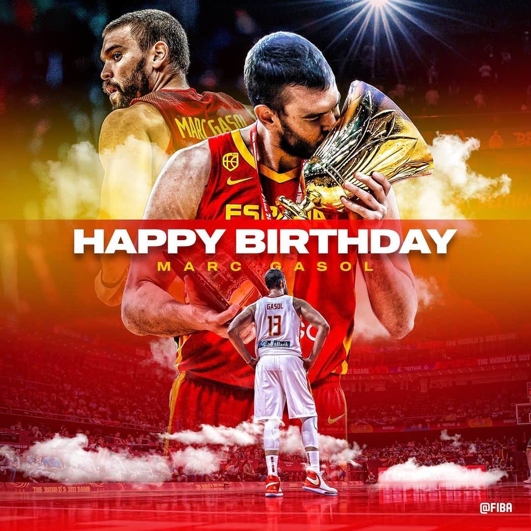FIBAさんのインスタグラム写真 - (FIBAInstagram)「🇪🇸 🏆🏆 @FIBAWC 🏆🏆 @EuroBasket 🥈🥈 @Olympics 🏆 @NBA  Join us in wishing a Happy Birthday to @MarcGasol 🎂」1月29日 19時40分 - fiba