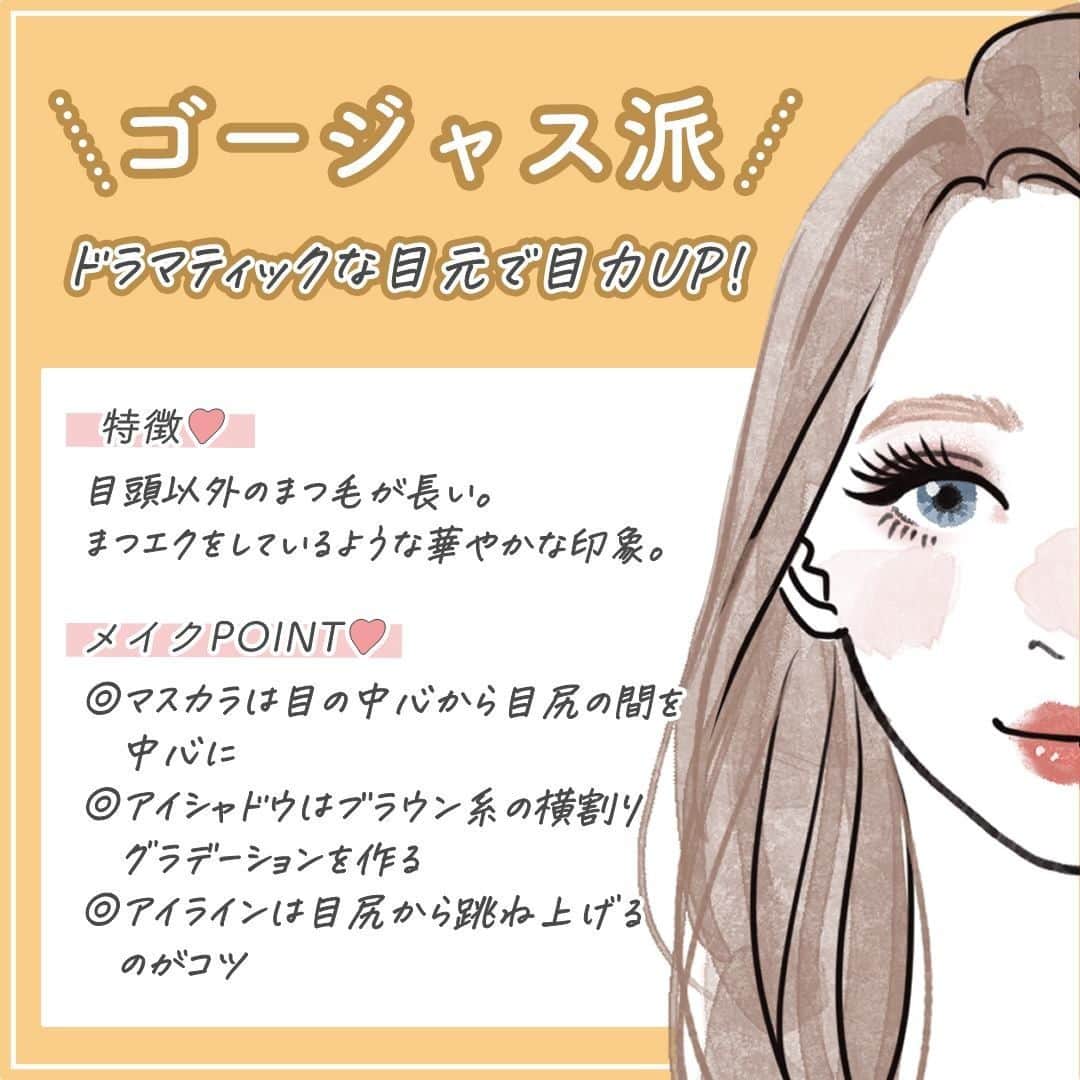 スカルプDのまつ毛美容液さんのインスタグラム写真 - (スカルプDのまつ毛美容液Instagram)「✨プロ直伝✨ ​﻿ なりたいイメージ別！理想の目元４選​﻿ ﻿ ​﻿  マスク生活で、 今まで以上に目元のメイクが重要になってきましたね！​﻿ そこで４つのなりたいイメージ別でメイクをご紹介します🌈♡​﻿ ﻿ 💟ナチュラル派​﻿ 💟キュート派​﻿ 💟セクシー派​﻿ 💟ゴージャス派​﻿ ﻿ ​﻿ まつエクやまつパでまつ毛の長さやカールを変えるのも一つですが、​﻿まつ毛美容液でケアしたキレイな自まつ毛を活かしてメイクで雰囲気を変えるのもオススメ😉💕 ​﻿ ﻿ ​﻿ 投稿を参考に、髪型やファッションに合わせ、メイクを楽しんでくださいね♪​﻿ ﻿ メイク監修：@_ayakokawai_​﻿ ﻿ #スカルプD #スカルプDまつ毛美容液 #スカルプDまつげ美容液 #スカルプDまつ毛美容液プレミアム #ピュアフリーアイラッシュセラム ​#メイクプロセス#色っぽメイク #アイメイクプロセス #メイクイラスト #アイメイク #自まつげメイク​ #メイクテク #メイクの仕方 #ナチュラルアイメイク #自まつ毛 #自まつげ ​#垢抜けメイク #メイク好きな人と繋がりたい #まつ毛美容液 #マスク美人​ #目元美容液​ #ナチュラルまつげ #まつ毛ケア #自まつ毛メイク #美まつ毛 #まつ毛メイク​﻿ ﻿ ​﻿ ﻿ みなさんは何派ですか😆？​﻿ ぜひコメントで教えてくださいね♡​﻿ ⬇ ​﻿ ﻿」1月29日 20時00分 - scalpd_eye