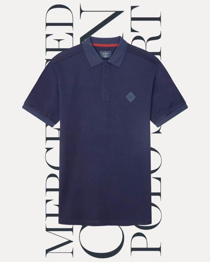 ハケットのインスタグラム：「Get ready to tackle the day in style with our Mercerised Cotton Polo Shirt. A spring-summer season essential featured in white, navy and deep red. Use the link in our bio to find out more #STAYHackett」