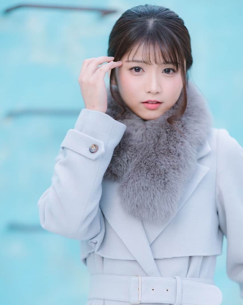 山本ゆうかのインスタグラム：「ノエラのコートきゃわいい  #ノエラ #noela #ファーコート」