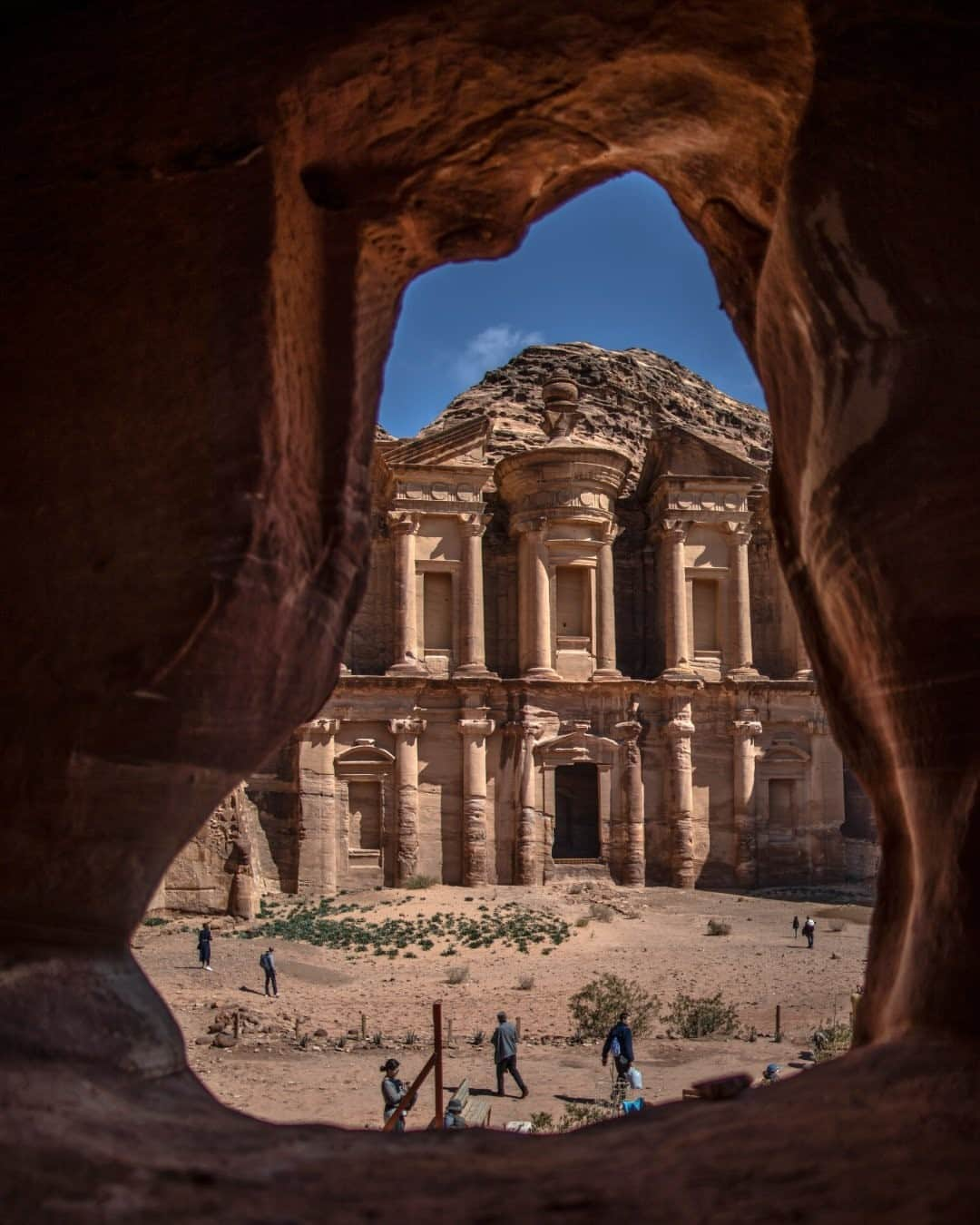 National Geographic Travelさんのインスタグラム写真 - (National Geographic TravelInstagram)「Photo by Muhammed Muheisen @mmuheisen / In February, after a long hike, I reached this majestic view of Ad Deir (The Monastery), one of many facades carved into the ancient city of Petra in Jordan. For more photos and videos from different parts of the world, follow me @mmuheisen and @mmuheisenpublic. #muhammedmuheisen #Petra #الاردن」1月29日 20時38分 - natgeotravel