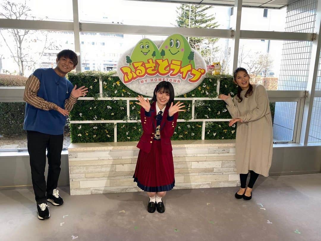 のインスタグラム：「✧‧˚﻿ ﻿ 先日、長野放送さんのふるさとライブさんに御代田町ふるさと大使として出演させて頂きました😌﻿ ﻿ 1人でとても不安でしたが、松山アナと汾陽アナがたくさん助けて下さったり、たくさん褒めてくださいました😭✨﻿ 本当にありがとうございました🙇‍♀️﻿ ﻿ またご一緒にお仕事ができるよう精一杯頑張ります！！﻿ ﻿ #NBS長野放送 さん﻿ #ふるさとライブ さん﻿ #御代田町ふるさと大使」