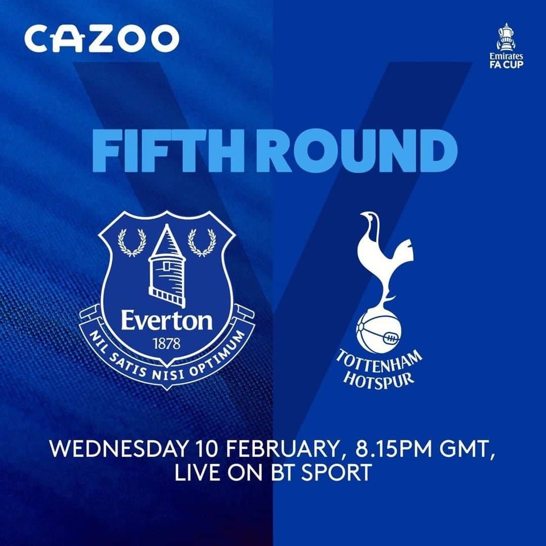 エヴァートンFCさんのインスタグラム写真 - (エヴァートンFCInstagram)「🗓️ Our @emiratesfacup fifth-round tie against @spursofficial has been confirmed.  As a result, our #PL fixture against Man Utd, scheduled for Monday 8 February, will now be played over the weekend of 6/7 February.  A date will be confirmed in due course.   #EFC 🔵」1月29日 21時01分 - everton