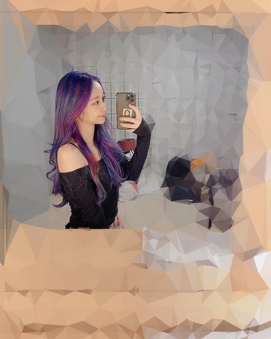 のインスタグラム：「new color🦄🐬🦚」