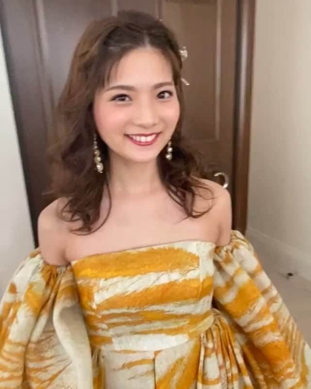 のインスタグラム：「2つ目💓💓💓 ブライダル撮影☺️✨✨ さやかさんありがとうございます❤️ . .  #Repost @sayaka73 with @make_repost ・・・ モデル　@renna_miran33   撮影モデル募集中👰❣️  #wedding #bridal  #ウェディング #ブライダル #ウェディングヘア #ブライダルヘア  #撮影 #撮影モデル募集 #レストランウェディング #ホテルウエディング #結婚式ヘア#結婚式ヘアメイク #プレ花嫁 #花嫁#卒花嫁 #make#hairmake#hairarrange#makeup#beauty #ヘアアレンジ#ヘアメイク#メイク #ヘアメイクシャワーsayaka」