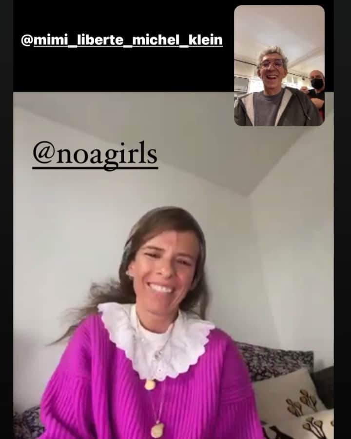 のインスタグラム：「Today’s zoom appointment with our dear Estee from wonderful Geneva designers store @noagirls at mimi Liberté prefall collection #mimiliberté #michelklein #prefall #pf2021 #pfw #virtualappointments」