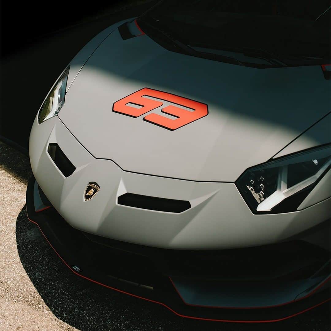 ランボルギーニのインスタグラム：「The more energy and emotions it gives you, the more you can describe it as unique.  The limited edition masterpiece called Aventador SVJ 63 Roadster is a true representation of exclusivity.   #Lamborghini #AventadorSVJ63Roadster」