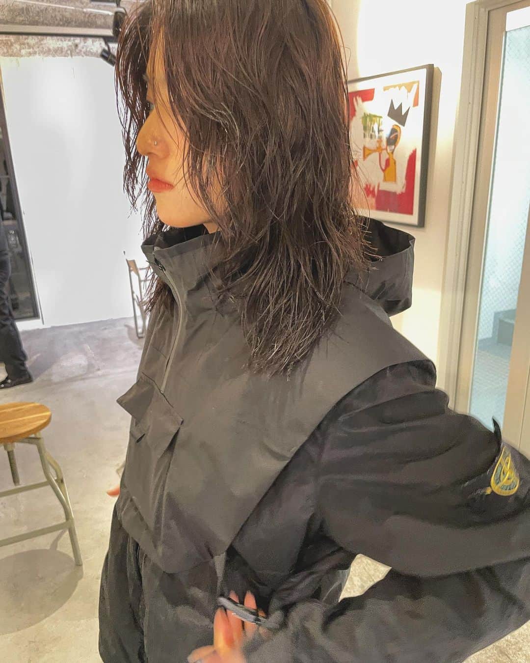 カワシリアツシのインスタグラム：「最近はパーマも多い◎ 顔まわりしっかり切り込んで パーマかけるとめちゃくちゃお洒落✂︎」