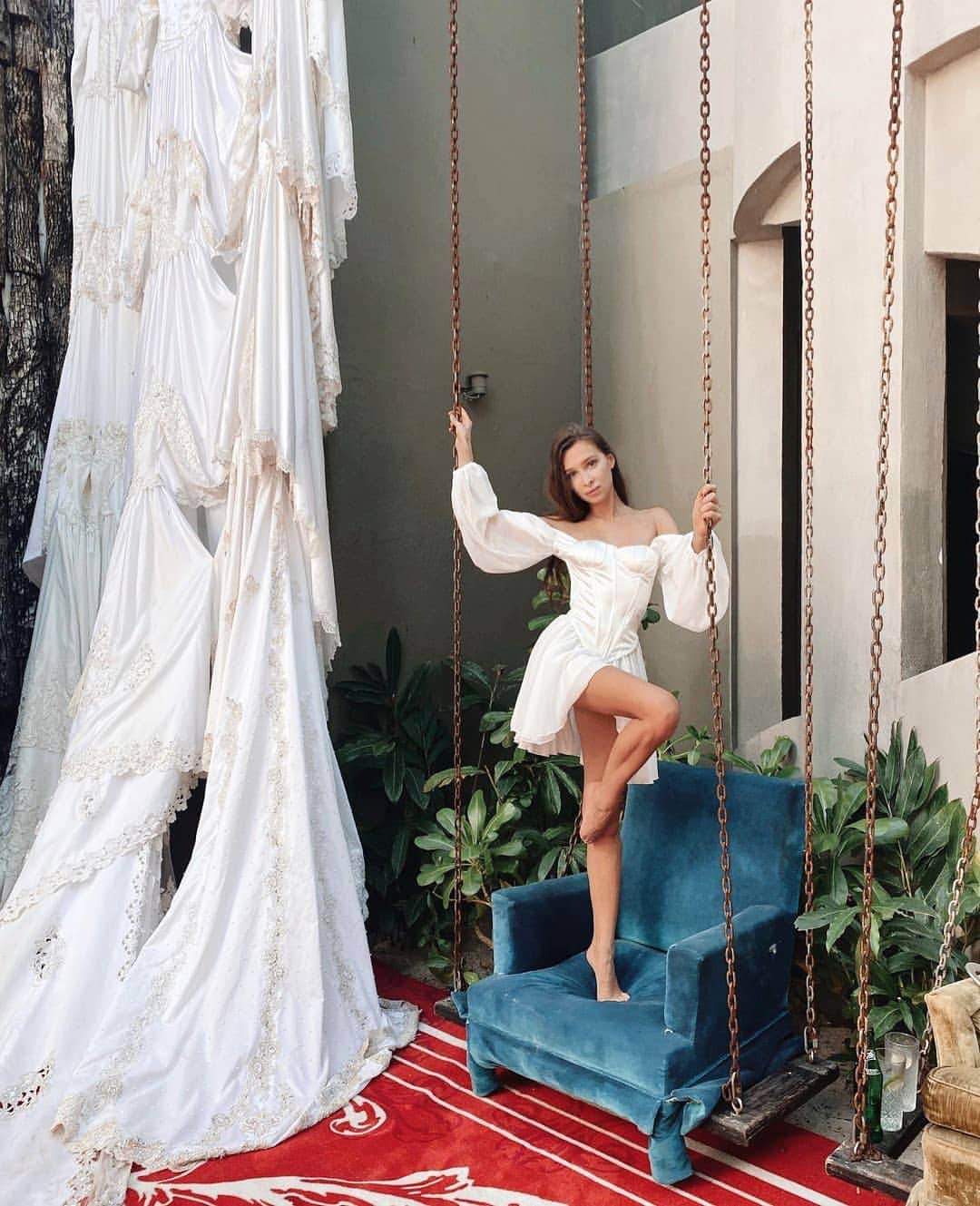 SHEINのインスタグラム：「Angel energy 🕊☁ @missmashafromrussia  Shop Item #: 1746129  #SHEINgals #SHEINstyle #SHEINSS21 #dress」