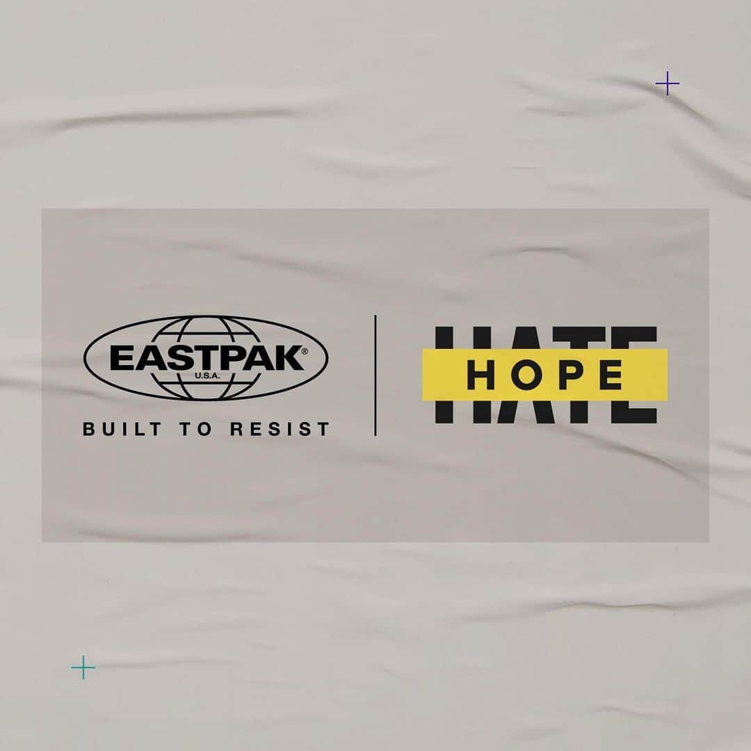 イーストパックのインスタグラム：「Make a statement with our ‘Resist Racism’ collection that raises funds for the anti-racist organisation @hopenothate. Our classic designs are reimagined with a stand-out keyring puller with slogans that speak up about racism and inequality #builttoresist #eastpak #blackhistorymonth #bhm #equality」