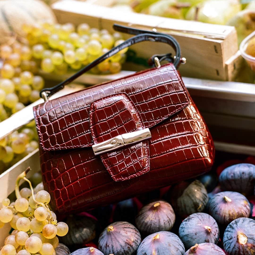 Longchampのインスタグラム：「Thinking of escaping to a place where both fruit and handbags grow on trees. #TresParis  #LongchampTresParis #LongchampRoseau #Longchamp」