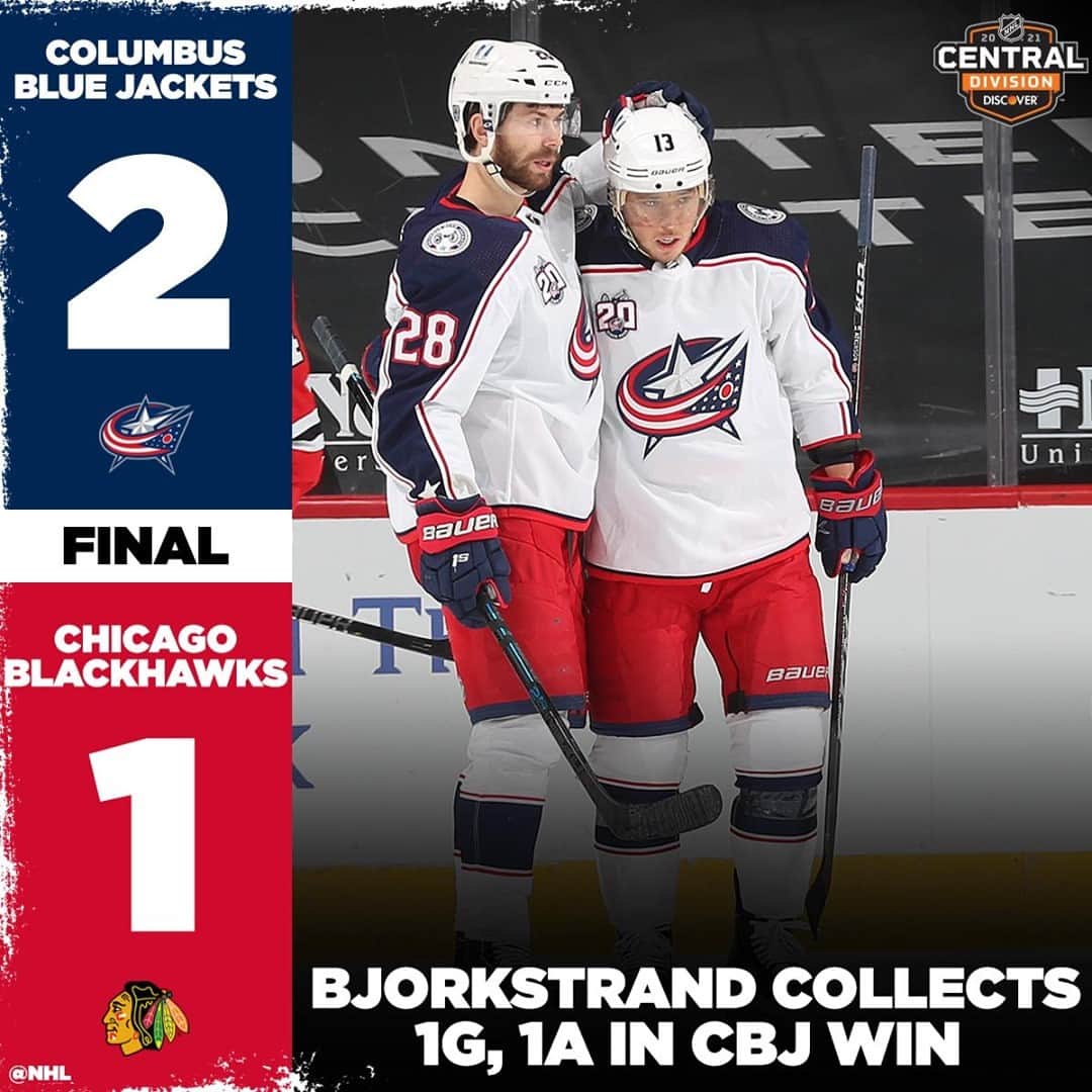 NHLさんのインスタグラム写真 - (NHLInstagram)「One game from the @discover Central Division tonight and it's the @bluejacketsnhl snagging the victory.」1月30日 12時33分 - nhl
