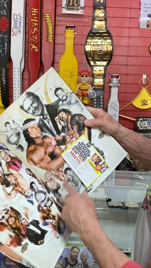 ハルク・ホーガンのインスタグラム：「•Over at @hogansbeachshop the sales don’t stop💪Today’s deal are Last years Banners from Wrestlemania 36 “The Wrestlemania that didn’t happen” & @wwe Hall of fame 2014 Ceremony induction program💯 Both of them on sale now(LINK IS IN OUR BIO) @hulkhogan @hoganshangout @hogansbeachshop」