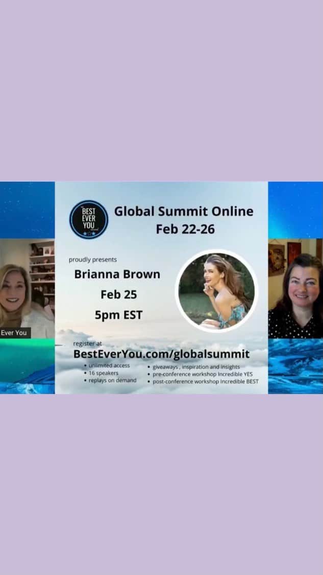 ブリアンナ・ブラウンのインスタグラム：「Join me February 25th @ 5pm EST for the besteveryou.com/globalsummit 👊🏽💜 can’t wait!」
