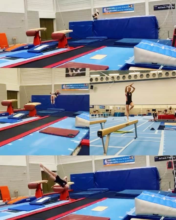 リーケ・ウェイファースのインスタグラム：「My progress @ Nijmegen. So happy to be able to work on my skills again, after such a long recovery and difficult times around us. I feel blessed to have made all those steps, and I’m proud and thankful of my progression and the effort and support of my team around me 🙏🏼🤍✨  #artistic #elite #gymnastics #progression #skills #workhard #staystrong #keepmoving #forward #routine #floor #balance #beam #turn #things #around #getready #comeback #olympic #season #thankful #progression #love #my #profession #team #teamnl」
