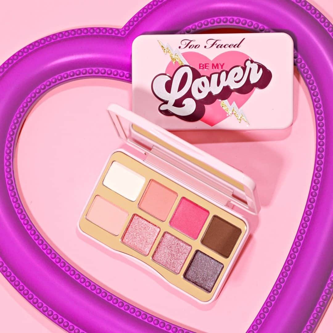 Too Facedのインスタグラム：「Your BFFs + this palette = perfect match 💘 Our Be My Lover Mini Palette is full of V-Day inspired shades that are perfect for a Galentine’s gift!」