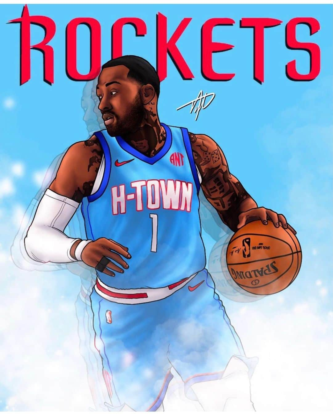 ヒューストン・ロケッツさんのインスタグラム写真 - (ヒューストン・ロケッツInstagram)「#FanArtFriday! 🚀🎨」1月30日 9時38分 - houstonrockets