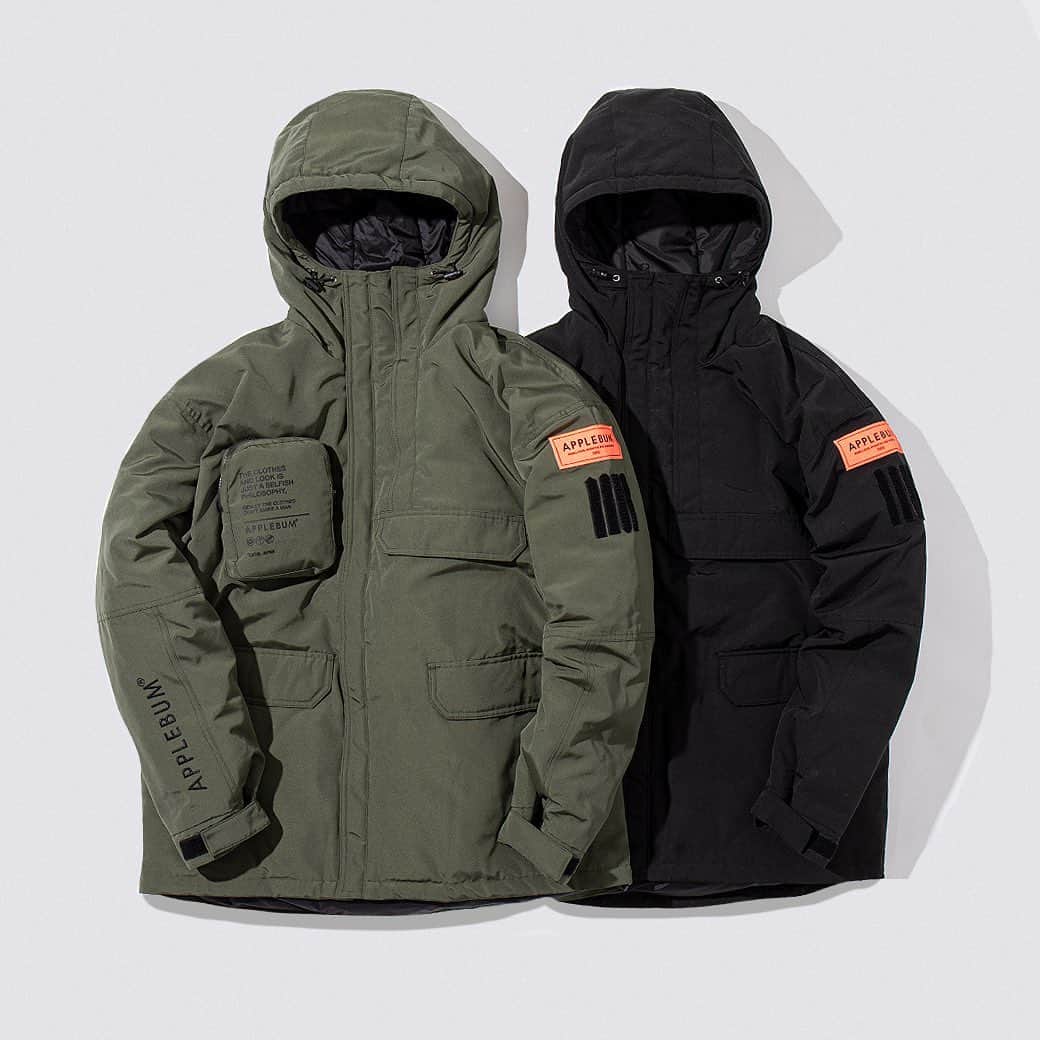 のインスタグラム：「2021 New Item.  "Down Hood Jacket"  #applebum」