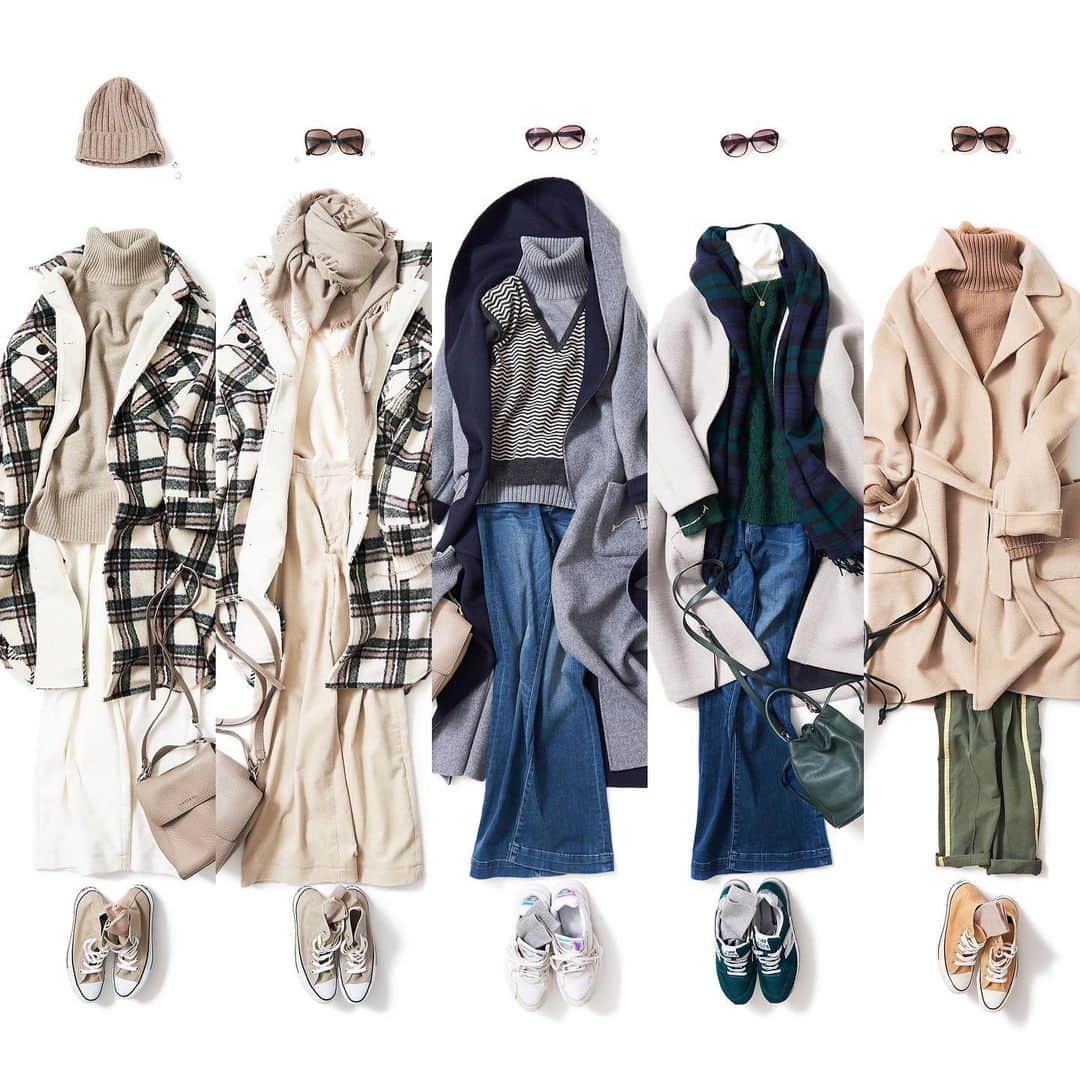 のインスタグラム：「・ 【K.K closet 1/22〜1/28までのコーディネートランキング】 . 1）2021-01-15/  ベージュトーンを楽しむ 2）2021-01-22/  ベージュトーンを楽しむ・その2・ 3）2021-01-26/ My BASIC に、+ニットジレ・ 4）2021-01-20/ "green"の気分・ 5）2021-01-25/ 大人ヴィンテージなcamelとkhaki・ . 来週もどんなコーディネートが登場するかお楽しみに♪ ・ #kkcloset #kkshop #菊池京子 #kyokokikuchi #コーディネート #コーデ #coordinate #code #ranking #ootd #outfit #kotd #カジュアル #style #fashion #ファッション #wear #italy #happy #simple #beige #コーデュロイ #ニットベスト」