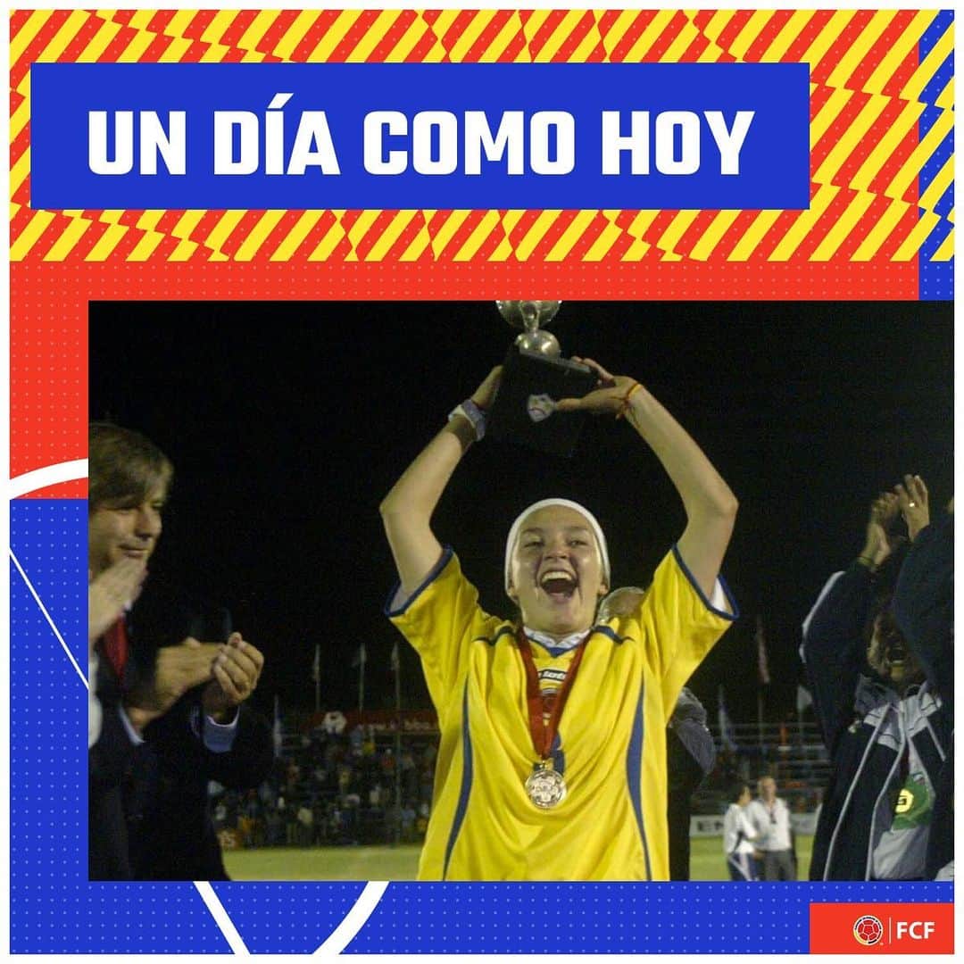 サッカー コロンビア代表チームのインスタグラム：「#UnDíaComoHoy  ¡La Sub 17 femenina se consagraba!  Recordamos el título de nuestra Selección Colombia Femenina Sub 17 en el Sudamericano 2008 celebrado en Chile  🏆🏆🏆🏆🏆🏆🏆🏆🏆🏆🏆🏆🏆」