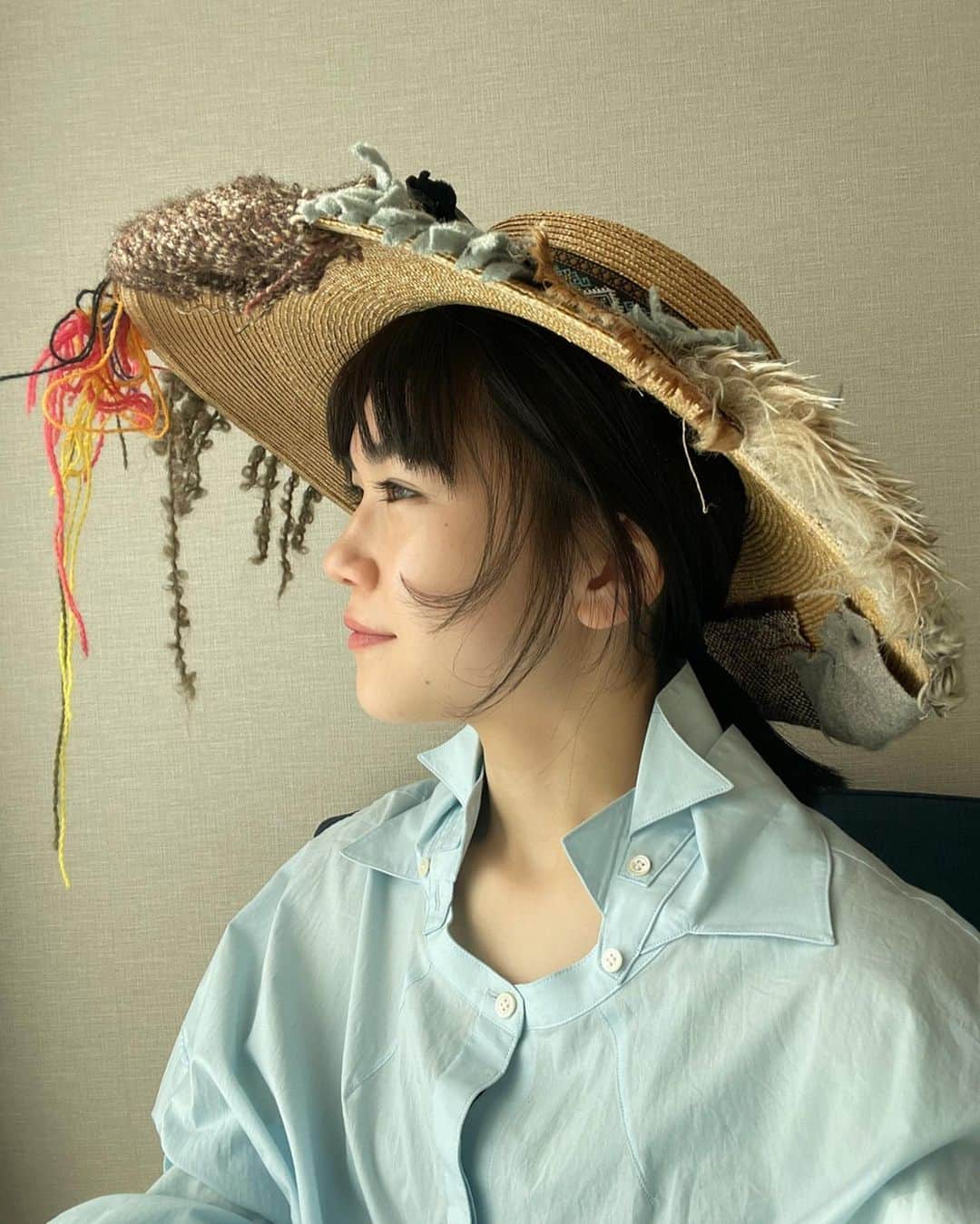 栗林藍希さんのインスタグラム写真 - (栗林藍希Instagram)「素敵な帽子と出会ったのでいろんな角度で写真を撮ってみました。夏がきたら一緒に出かけよう。👒」1月30日 13時59分 - ____aino