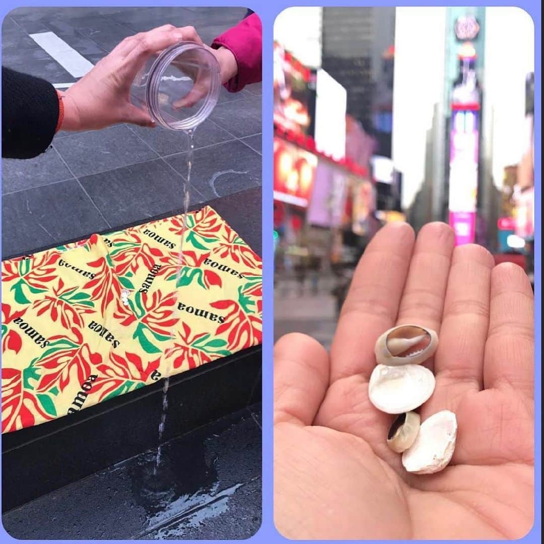 Grace Bonneyさんのインスタグラム写真 - (Grace BonneyInstagram)「@moanaloveniu: Times Square Red Steps: 1 month, March/Women's Herstory Month, everyday for 31 days, I held ceremony and prayer in theTimes Square Red Steps in NYC. Everyday, every morning from 8:00 AM - 8:15 AM. All qwoc/indigenous/trans/Black + Brown/ woc / nonbinary/ gnc/ 2spirit/ women are invited. First picture: Words by Jenny Holzer, who decades ago, shared these words on a billboard in Time Square. In honor of her and the women who came before me. Today's prayer I gave thanks to all the amazing women in my life. All the ones who have been by my side during this journey we call life. All the ones who give their life for other women to have the best, greatest lives including themselves. I sing our names, all my sisters' names, who are missing, detained, incarcerated and killed. You make a difference and you matter. Stay woke. Last picture: English translation: We want us alive and free. Last morning for these rituals/prayers/ceremony . Last day of the month. Still on my Moon Cycle. With mi hermanx, Johanna and Zelene singing songs, praying, medicine and goodness, uplifting all our Sisters everywhere who are missing, detained, incarcerated and killed. Cedar, sage, angelic goodness from Cyprus, rattle and drum. La Cuándera. Poder. Mujer. Sangré. Connection. Abuelas. Keffiyeh and care. Voice and fists, we sing our songs. Touch and hair. Wind and water. We the fire. You are with with us. Our lives matter. Every breath, every drop of blood. Let the moon cuddle the sun. We uplift you! Happy Birthday to Johanna's Mama today! To the completion of all these prayers this month, in the name of all our Sisters, our work continues. Our love continues. We can't die we multiply. We want us alive and free. Axe, Axe, Axe and Axe. 'Ofa lahi atu. Ilove you. 💕❤️💕❤️💕❤️❤️So much love + light #SayHerName」1月30日 14時56分 - designsponge