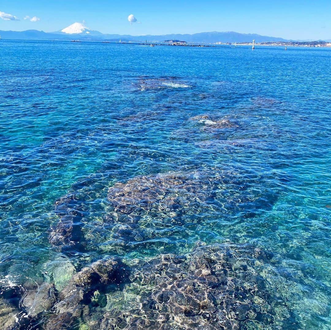 Hiroe Hiranoさんのインスタグラム写真 - (Hiroe HiranoInstagram)「冬の葉山の醍醐味🌊 太陽と海のセットは最高🌈  透明度といい、天気といい。 特に美しく感じます✨  大切な友の場所へ✨ とても優しい時間だったね💎 @hasegawa.elena.tomomi   #hayama #葉山　#japan #日本 #ocean #nature #lifestyle  #満月　#🌕　#love」1月30日 15時53分 - hiroe_hirano