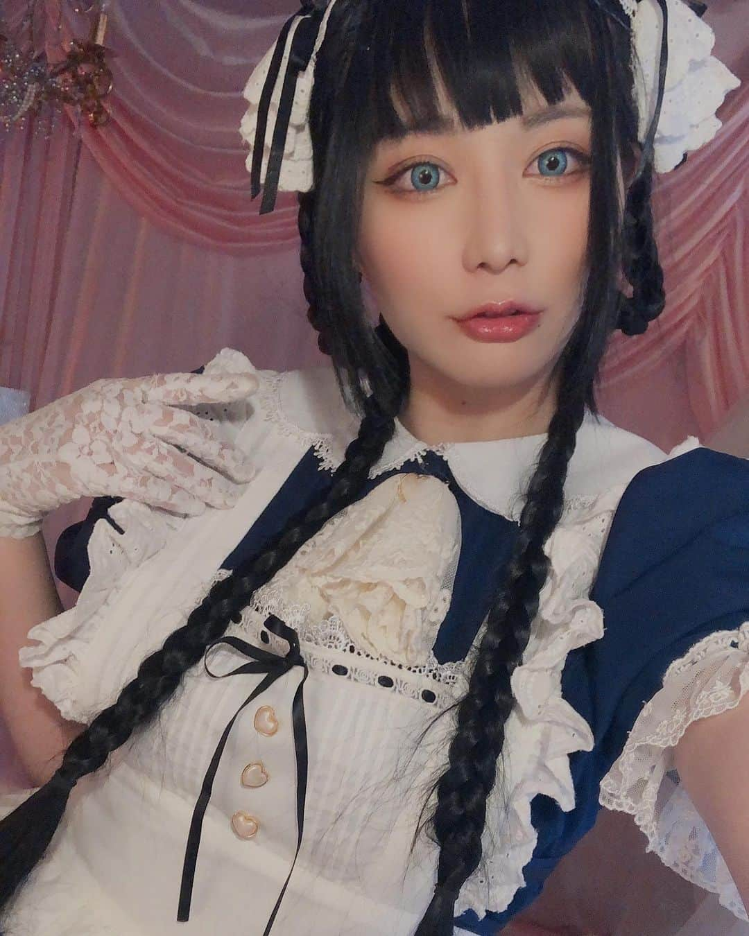 玉樹るいさんのインスタグラム写真 - (玉樹るいInstagram)「#メイド服  #メイド　 #自撮り #selfie」1月30日 16時08分 - abitara1118