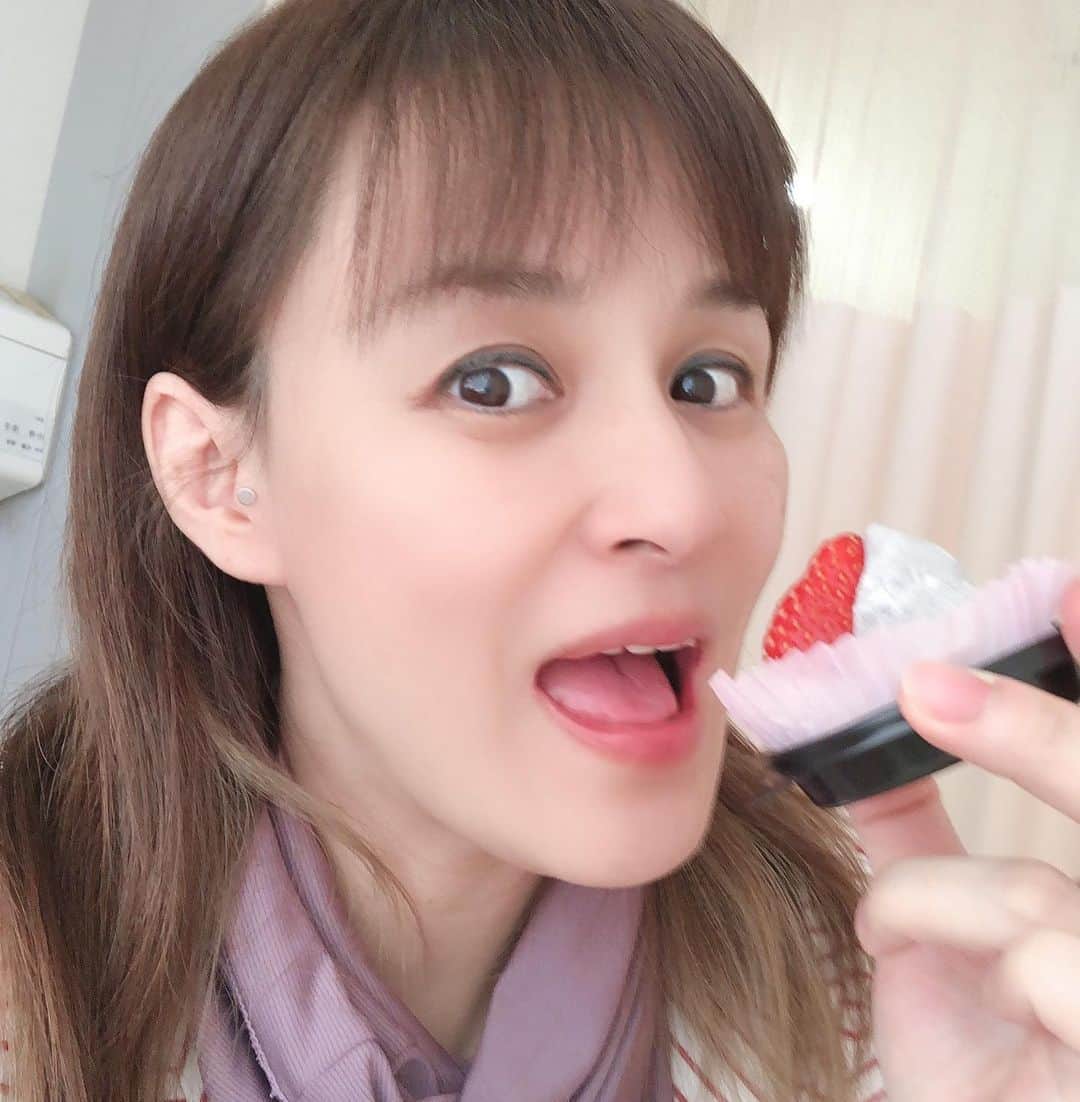 山田よう子のインスタグラム：「慣れてるはずの入院生活‼️今回は，ちとしんどい…部屋の子とも話す気にならずただひたすら1日1日を早く時が進むように過ごしてます‼️ そんな中，差し入れを持ってきてくれた双子の時の入院中に私からしつこく話かけ笑。で仲良くなった子から〜 栗🌰と苺🍓❣️めちゃくちゃ美味しかった〜❣️ ありがとう😊皆さんTwitter，YouTubeのフォローもお願い致します🤲 #子供大好き　#ママ #妊娠中　#後期悪阻 #苺　#栗　#ありがとう #腕相撲　#世界チャンピオン #Twitter #YouTube  #フォロー」