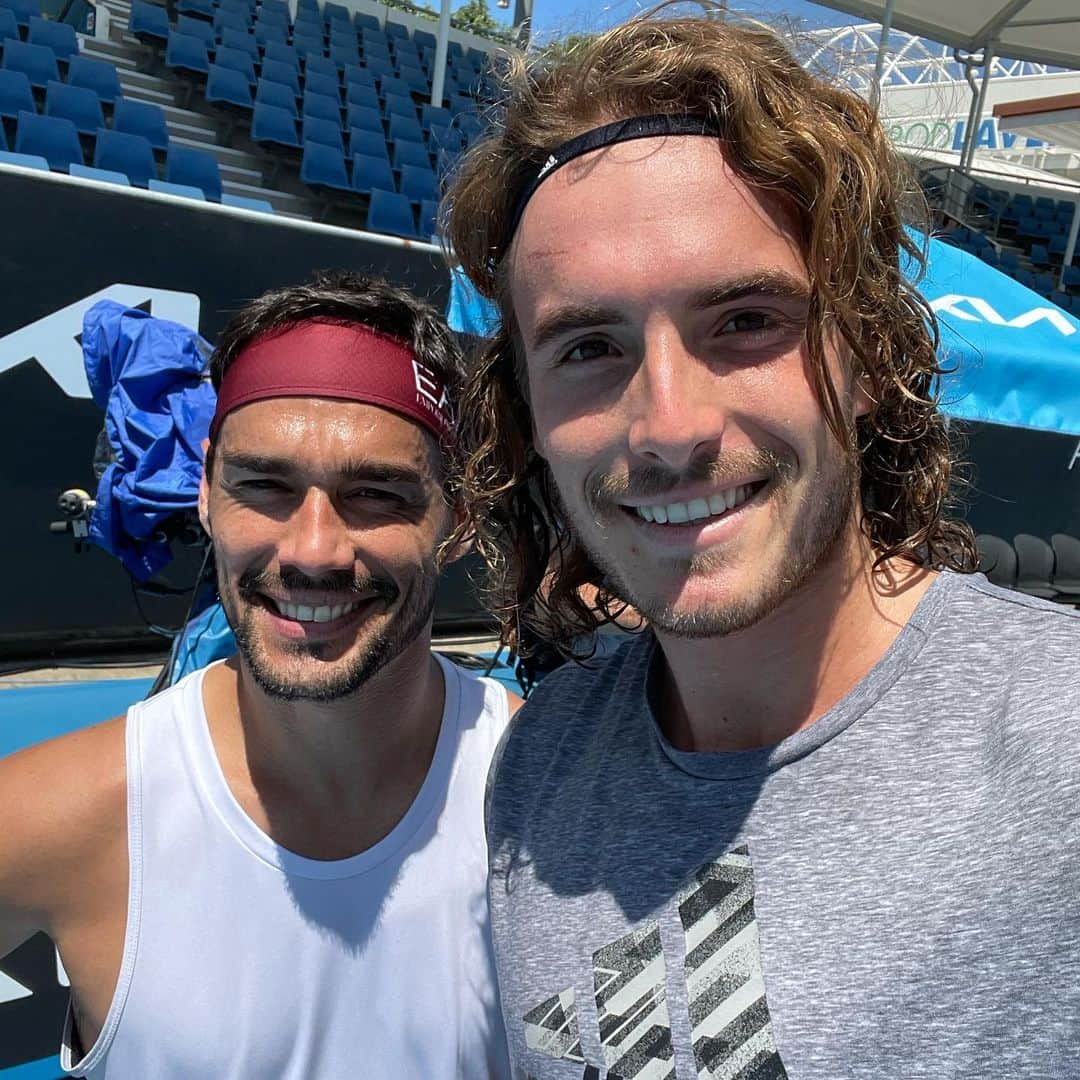 ファビオ・フォニーニのインスタグラム：「Me and The Greek God 🇮🇹🇬🇷」