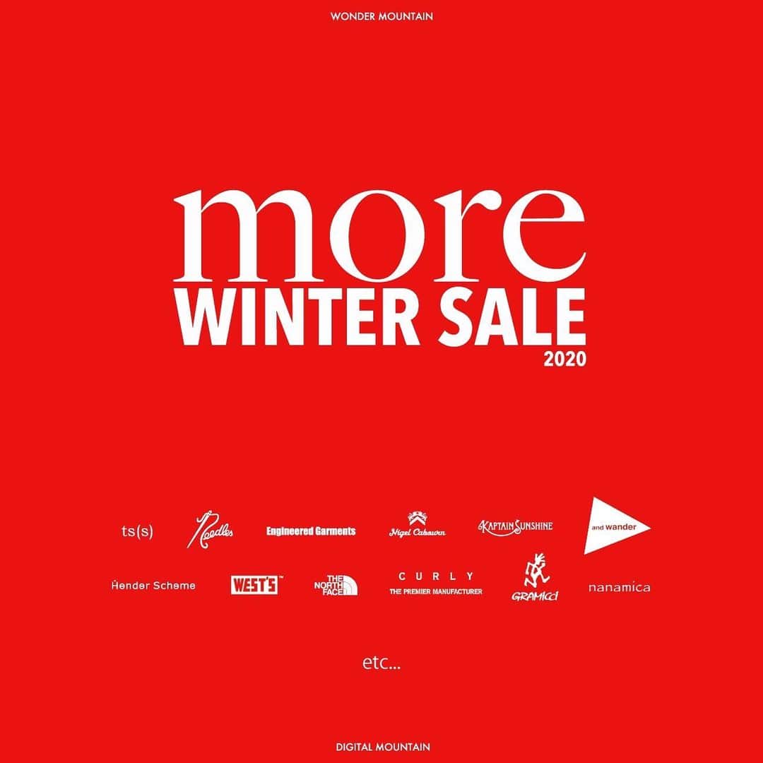 wonder_mountain_irieさんのインスタグラム写真 - (wonder_mountain_irieInstagram)「#LAST2DAYS!［#WINTER_SALE］ MAX60%OFF!さらにお得なMORE SALE！ 1月31日(日)まで。 この機会にぜひ、お買い物をお楽しみ下さい！ _ 〈online store / @digital_mountain〉 https://www.digital-mountain.net _ 【オンラインストア#DigitalMountain へのご注文】 *24時間受付 *15時までのご注文で即日発送 *1万円以上ご購入で、送料無料 tel：084-973-8204 _ We can send your order overseas. Accepted payment method is by PayPal or credit card only. (AMEX is not accepted)  Ordering procedure details can be found here. >>http://www.digital-mountain.net/html/page56.html  _ 本店：#WonderMountain  blog>> http://wm.digital-mountain.info _ 〒720-0044  広島県福山市笠岡町4-18  JR 「#福山駅」より徒歩10分 #ワンダーマウンテン #japan #hiroshima #福山 #福山市 #尾道 #倉敷 #鞆の浦 近く _ 系列店：@hacbywondermountain _」1月30日 19時22分 - wonder_mountain_