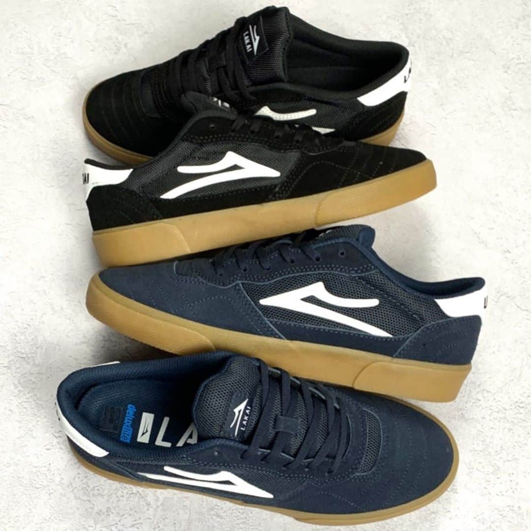 のインスタグラム：「@northstreetskateshop 🤝 Cambridge in Black/Gum and Navy/Gum Suede Support your local skate shop! #Lakai #TheShoesWeSkate」