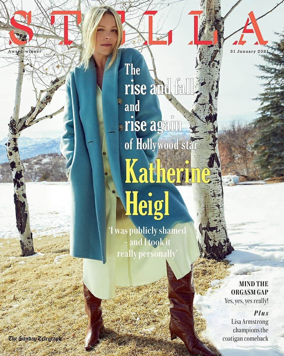 キャサリン・ハイグルさんのインスタグラム写真 - (キャサリン・ハイグルInstagram)「A huge, huge thank you to everyone for putting together my @telegraphstella cover shoot here in snowy Utah a few weeks ago. Incredibly grateful to everyone involved and for their diligence with COVID protocols in these challenging times. Shout out to my amazing glam team @meredithbaraf @hairbypucciarello and the always fantastic @nolasinger, photographers @williamshirakawa and @missmarthahayes for a great interview. Check out tomorrow's UK Sunday @telegraph in print or view the feature online at telegraph.co.uk/women ! ❤」1月31日 7時44分 - katherineheigl