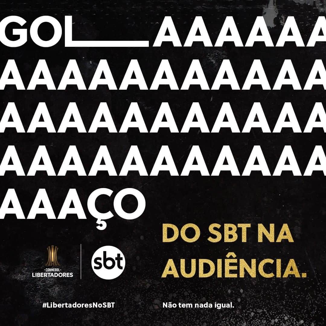 SBT Onlineのインスタグラム：「Não é só o campeão da Conmebol Libertadores que tem motivo pra comemorar. Nós também! Hoje, o SBT arrebentou na audiência. #LibertadoresNoSBT」