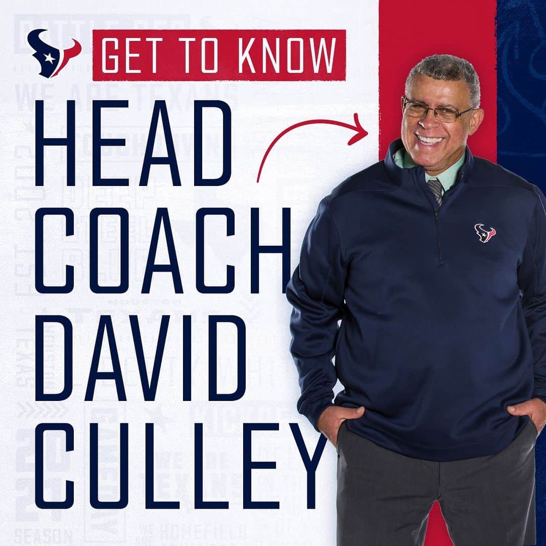 ヒューストン・テキサンズさんのインスタグラム写真 - (ヒューストン・テキサンズInstagram)「Get to know Texans Head Coach David Culley!」1月31日 0時09分 - houstontexans