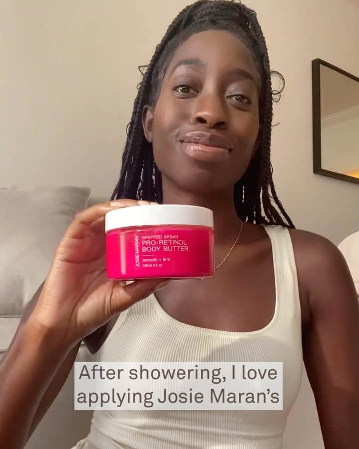 ジョジー・マランのインスタグラム：「Pro tip: Anything you can do to help yourself feel good should be of the utmost importance to you 💓 Do you have a daily body love ritual? Share what you do to feel good below 👇」