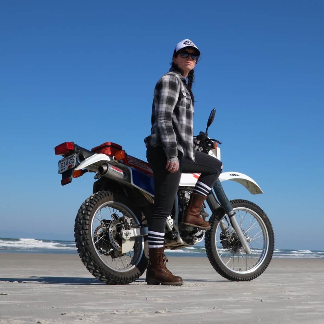 Honda Powersports USさんのインスタグラム写真 - (Honda Powersports USInstagram)「In this #ConnectedByRiding post, celebrating our diverse Powersport Community and love of riding, we get to know Savannah Rose, a Photographer, writer and MSF coach.  Home: Wisconsin.   Ride: XR250L and a 1981 XR100  Favorite thing about Powersports: “It’s a toss up between the motorcycles themselves and the people, who are like an automatic family!”  Parting shot: “I love my Hondas because they’re so reliable. Even my 81 starts up by the third kick after a long winter! I’d love to see the number of women riding keep increasing!”  To propose a #ConnectedByRiding candidate (including yourself) post a pic and use the hashtag.」1月31日 3時30分 - honda_powersports_us