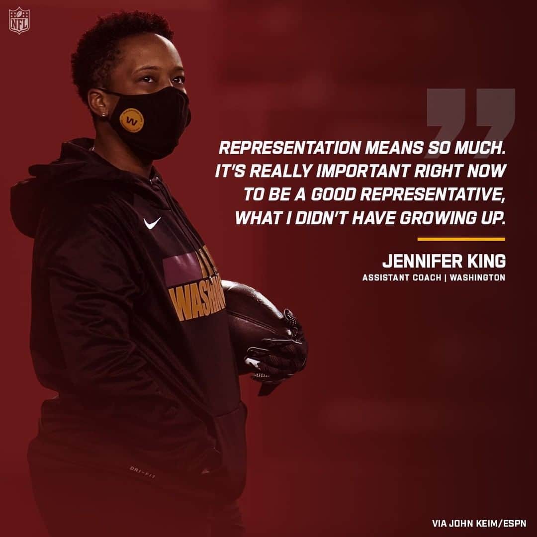 NFLさんのインスタグラム写真 - (NFLInstagram)「Jennifer King on becoming the league’s first African American female assistant position coach. (via @espn)」1月31日 4時00分 - nfl