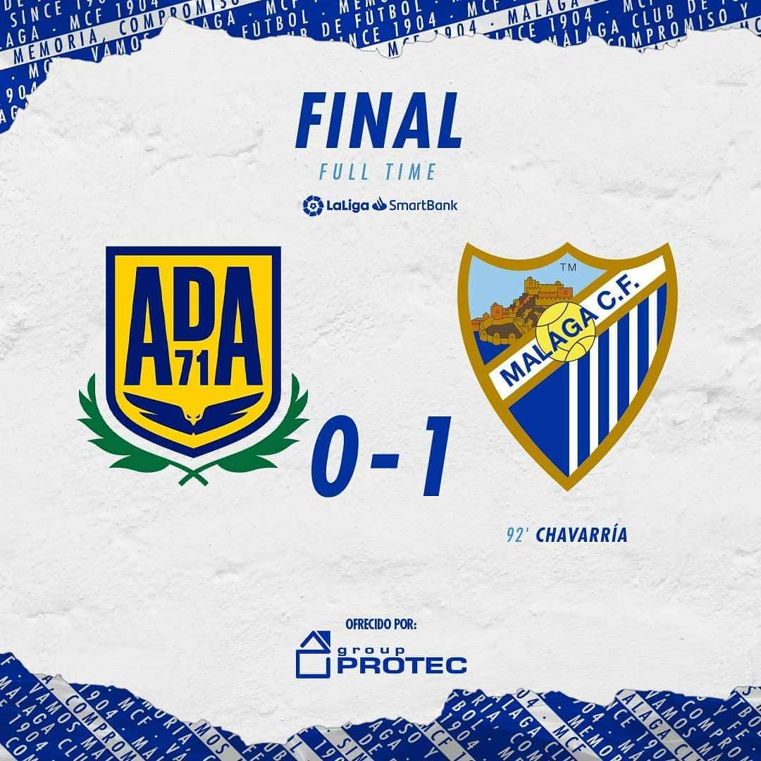 マラガCFさんのインスタグラム写真 - (マラガCFInstagram)「0-1 FINAL|  🆚️ @AD_Alcorcon ⚽️ Chavarría (92')  🏟 Estadio Santo Domingo   Ofrecido por @protec_distribuciones  #AlcorcónMálaga #MCFLive」1月31日 4時19分 - malagacf