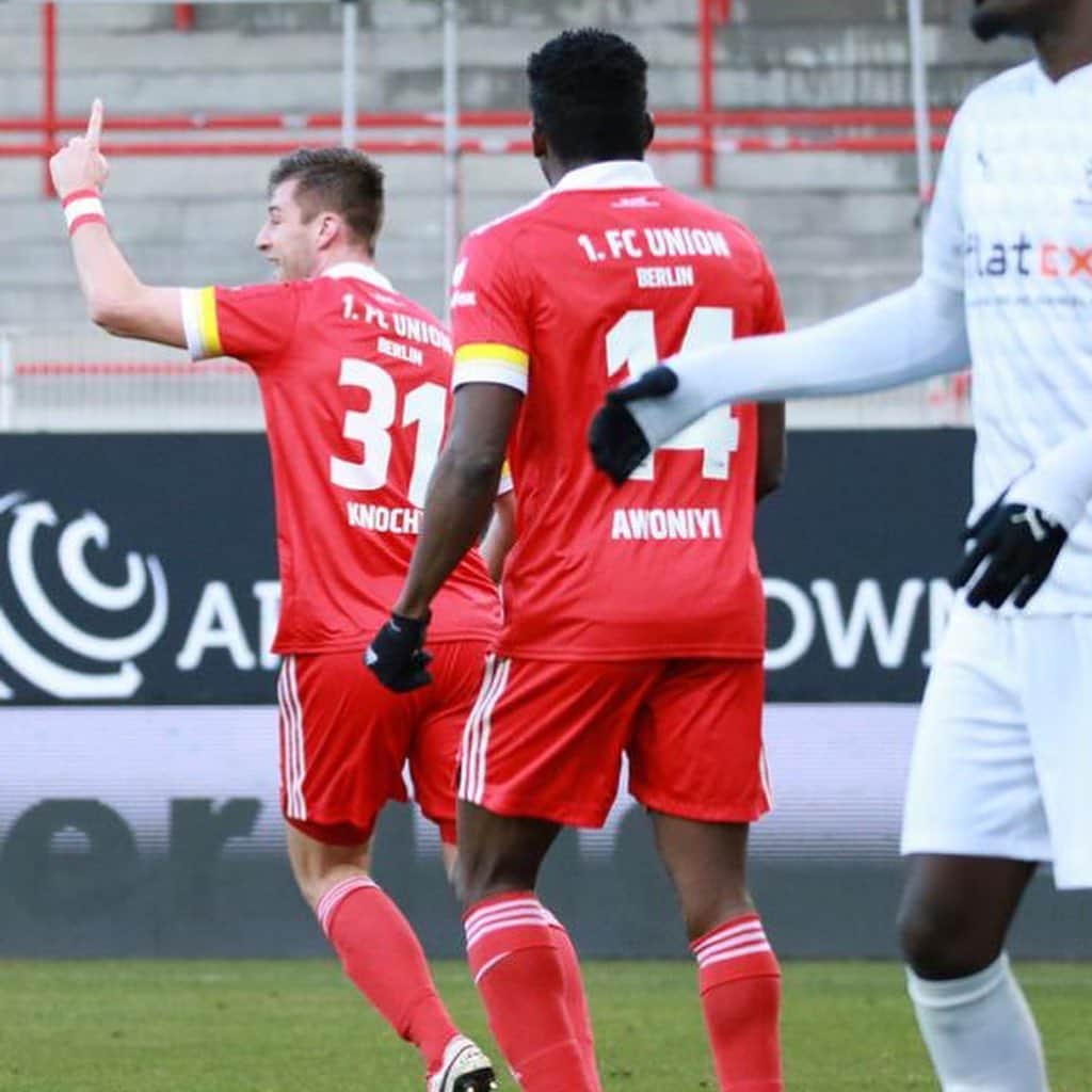 のインスタグラム：「Sehr guter Punkt🙌🏼 und endlich mein #1. Tor für @1.fcunion ⚽️🤓⌛️  #RK31 #EinTeam #Union」