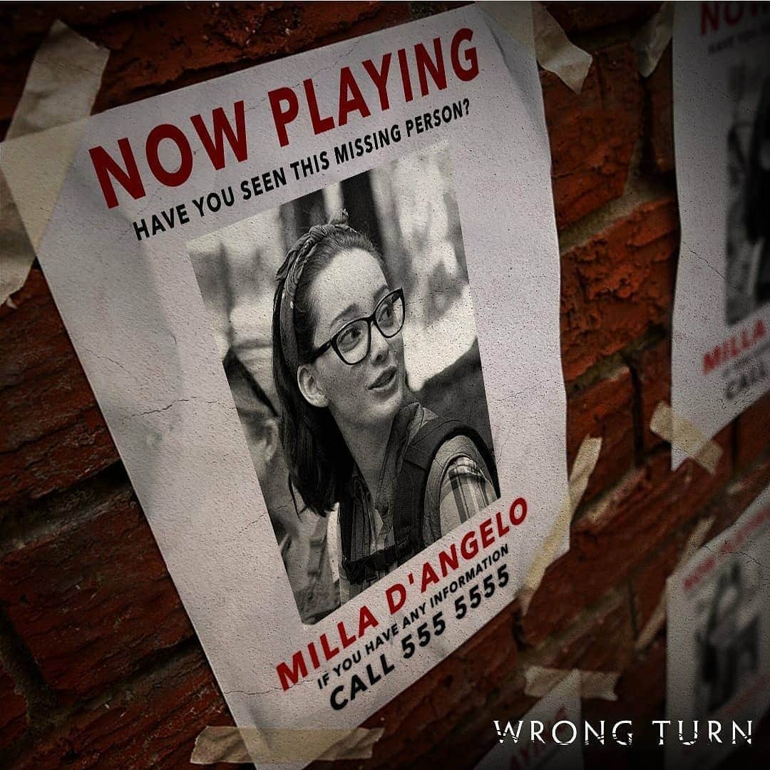 エマ・デュモンのインスタグラム：「Have you seen this gorgeous oncologist who may or may not be running for her life?? 💀📽🪓🔥 Today is the last day to see Wrong Turn in theaters. Check out @fathomevents for tickets!」