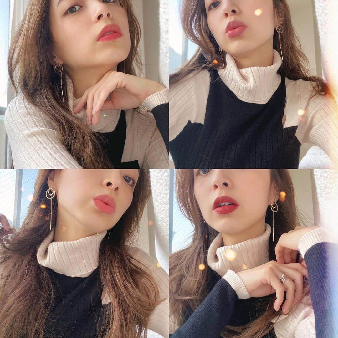 加藤千絵さんのインスタグラム写真 - (加藤千絵Instagram)「NARS新色リップ 可愛すぎてきゅんです💖 左側二つはシアーマットで 流行りのじゅわっと色づく感じなの！ プロのメイクさんしかやれない メイクの技なのかと思ってたけど そういう色を出してくれるNARS様様🥺 本当感動した、、、 右側二つは絶妙な色味で 右上なんてピンクにちょっと紫？ ダークな色が混ざっててちょーオシャレなの。。 (説明が下手すぎるけどさ。😂) しかも高発色なのに、よれにくい！ 最近あんまり濃い色塗ってなかったけど やっぱり濃い色好きだ〜☺️☺️💘 品番も載せておきます！ ちなみにアイメイクもほぼ見えてないけど… 限定パレットつかったよ🦋 パッケージもバレンタインみたいで 可愛くてきゅんです💗💗(言いたいだけ ㅤㅤㅤ #narsクローデットコレクション #美しさにルールはない #narsissist#ナーズ#narsmakeup #コスメ#新作コスメ」1月31日 16時39分 - chie_kt