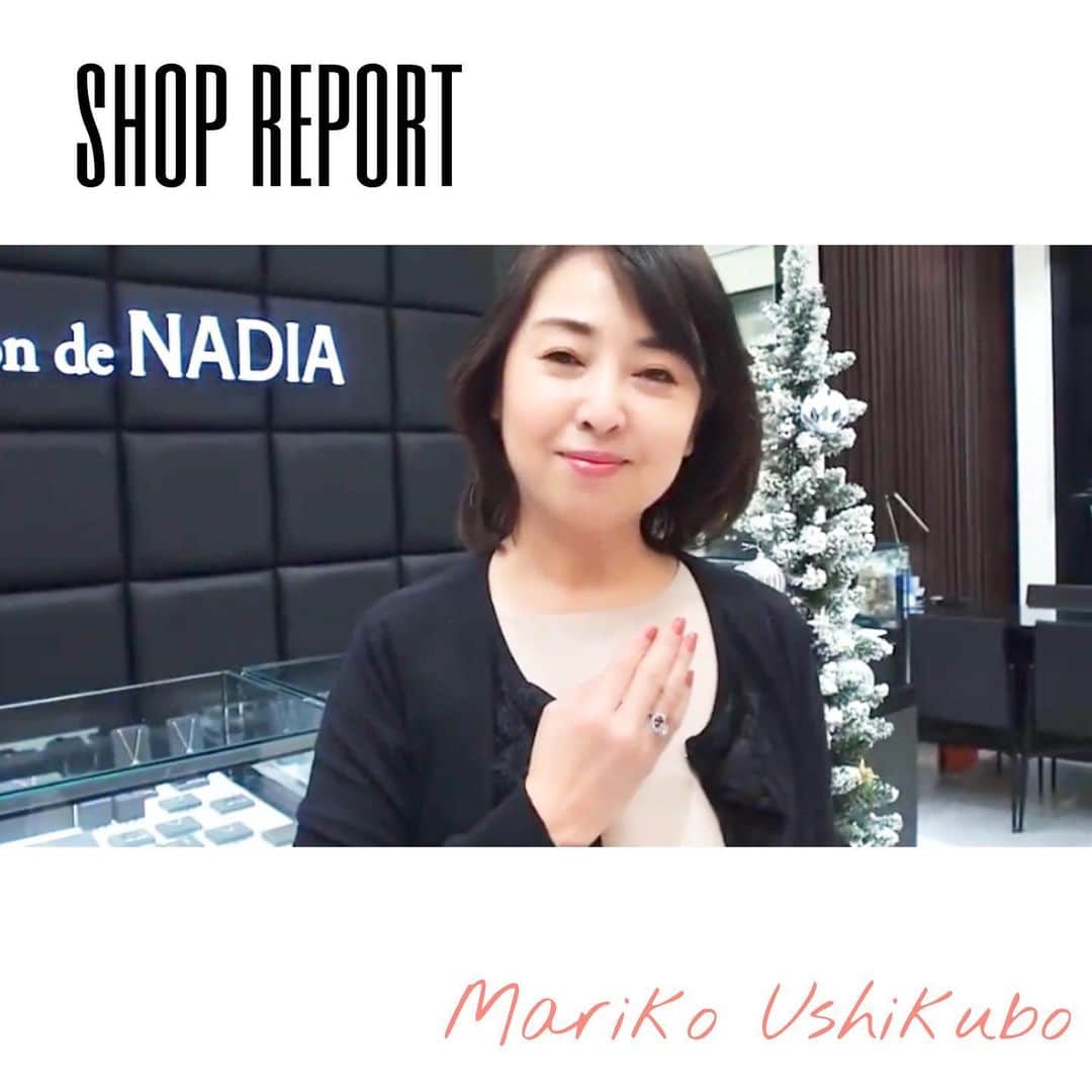 のインスタグラム：「アナウンサーの牛窪万里子さんに撮影ご協力いただいたショップレポートがYouTubeにて公開されました✨ せひご視聴くださいませ。 プロフィール欄のリンクからもご覧頂けます😊  【NAGAHORI  JEWELRY NEWS】 https://www.youtube.com/watch?v=TrHecEqMVtc  #銀座  #ginza  #銀座シックス  #ginzasix  #メゾンドナディア #maisondenadia  #madeinjapan  #jewelry  #ジュエリー #nadia #youtube #ショップレポート  #牛窪万里子  #アナウンサー」