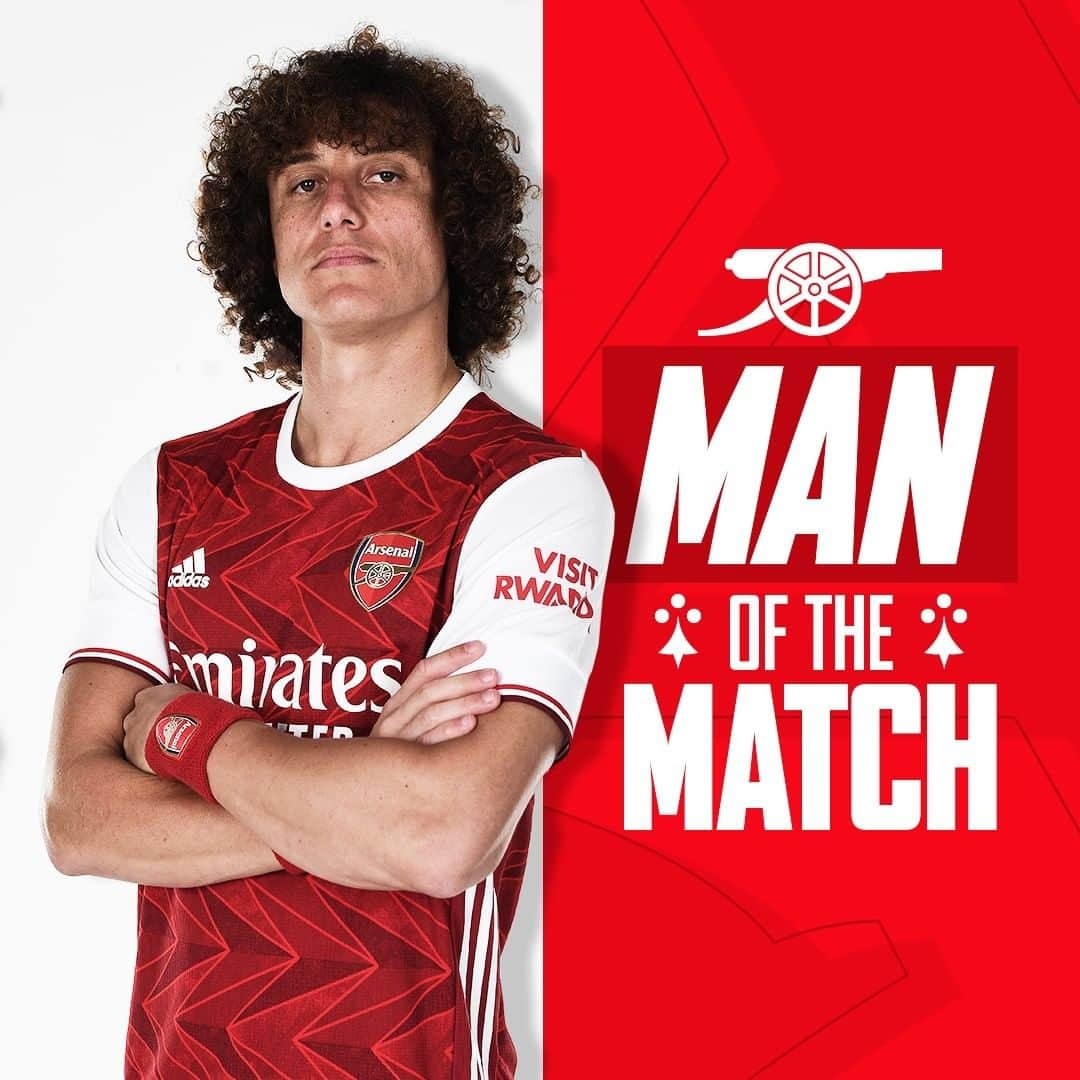 アーセナルFCさんのインスタグラム写真 - (アーセナルFCInstagram)「Our Man of the Match against Manchester United! 🏆🇧🇷  #DavidLuiz #Arsenal #AFC #COYG #Gunners」1月31日 16時51分 - arsenal