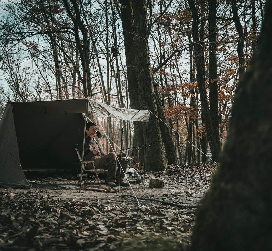 ビートないとーのインスタグラム：「冬のソロキャンプもまた良いものですね⛺️」