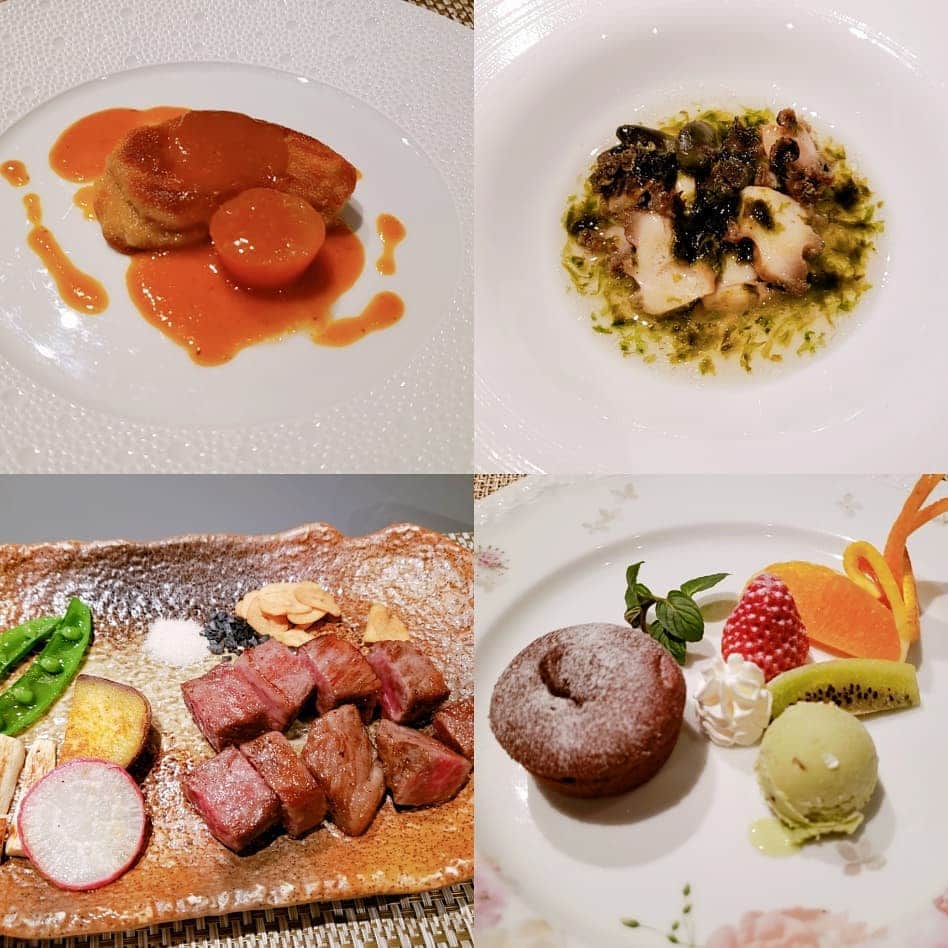 桃瀬えりなのインスタグラム：「個室ゴハン🍴💓 鉄板焼きとすき焼き☺︎❤︎.*  あ、引越し無事終わりました🏠  #gourmet #follow #followme #六本木 #花郷 #鉄板焼き #麻布十番 #久太郎 #すき焼き #個室 #コース料理 #おみやありがとう」
