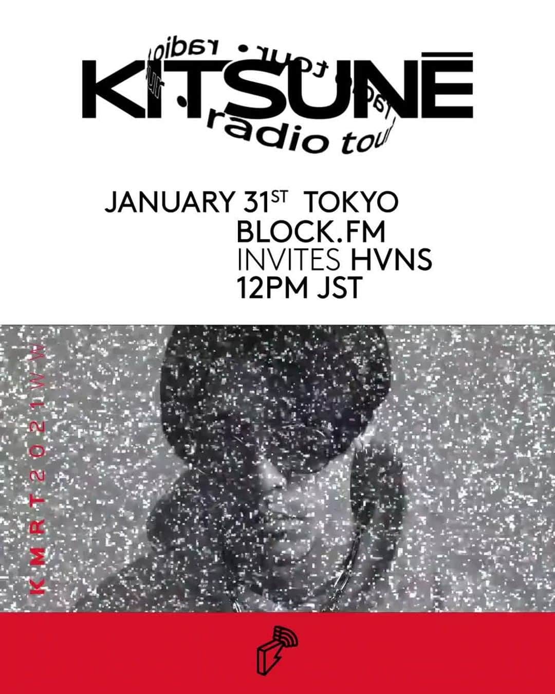 Block.fmのインスタグラム：「本日12:00スタート！テクノ、R&Bが得意とするプロデューサーHVNS @hvnsmusic がMAISON KITSUNÉ @maisonkitsune のマルチミュージックプラットフォームKitsuné Musique @kitsunemusique  のラジオ配信ツアー「Kitsuné Radio Tour」に登場！⁠ ⁠ Kitsuné MusiqueのFacebookまたはblock.fmのYoutubeにてライブ配信。⁠ ⁠ Watch the live stream here↓⁠ https://www.facebook.com/kitsunemusique⁠ https://www.youtube.com/c/BLOCKFMradio ⁠ ⁠ #KitsunéRadioTour⁠ ⁠」