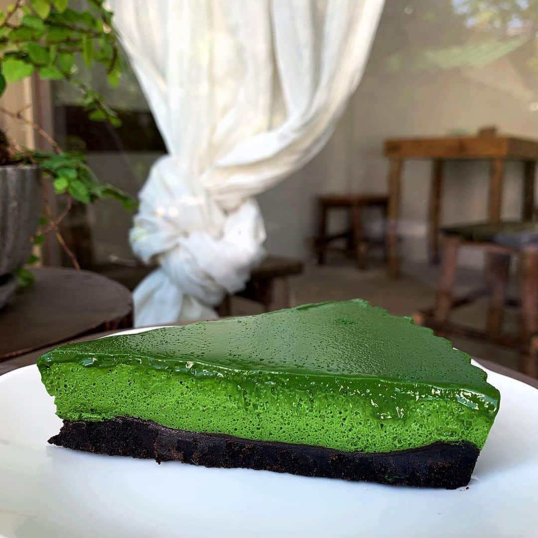 tealilycafeさんのインスタグラム写真 - (tealilycafeInstagram)「Seasonal special  MATCHA MOUSSE CAKE  พร้อมเสิร์ฟวันนี้นะคะ ^ ^ #homematcha」1月31日 12時25分 - home.matcha